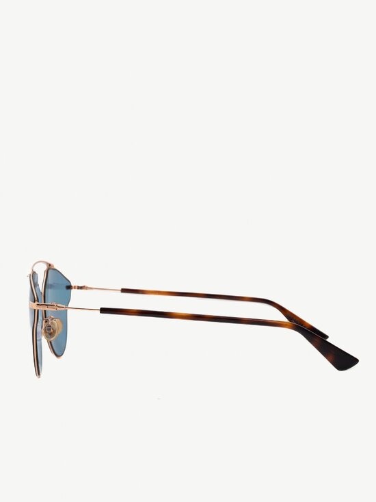 Christian Dior DiorSoRealPop Gold-Copper, Havana, & Blue Sunglasses - Picture 3 of 12